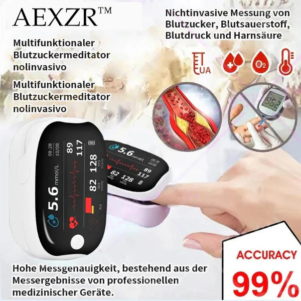 AEXZR™ 🎉NEUJAHRSVERKAUF🎉-𝕊𝕡𝕒𝕣𝕖𝕟 𝕊𝕚𝕖 𝕓𝕚𝕤 𝕫𝕦 𝟟𝟘 %- Nicht-invasive Laser-Blutzucker-Messgeräte