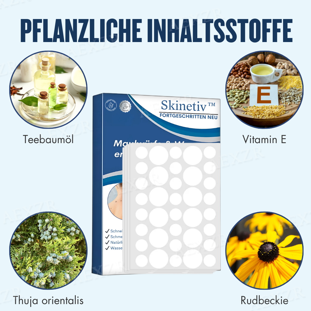Skinetiv™ Maulwürfe & Warzen entfernen Haut-Tag-Pflaster
