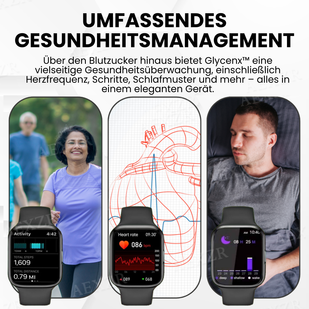 Glycenx™ ❤FROHES 2025❤ AI-Blutzuckerüberwachung Armband