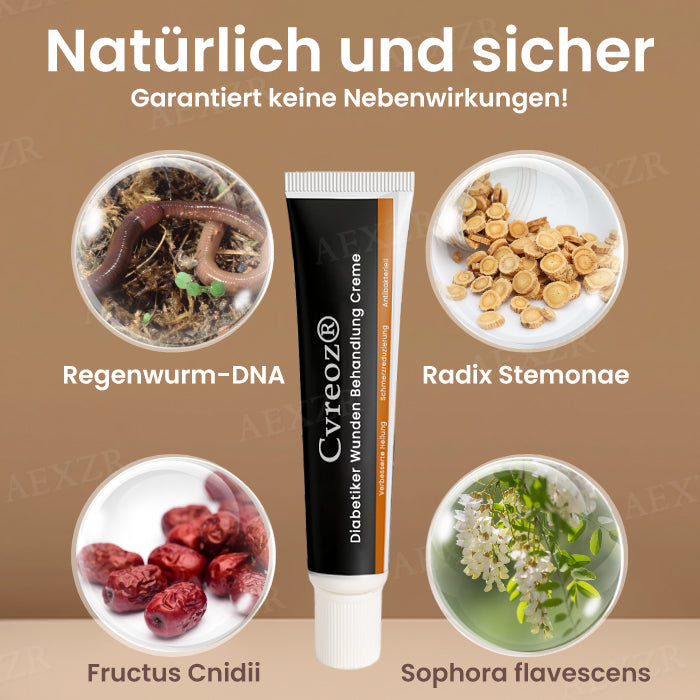 Cvreoz® Diabetiker Wunden Behandlung Creme
