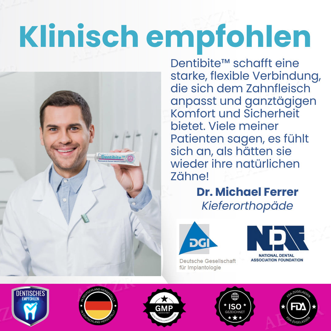 Dentibite™ Thermoplastisches Prothesen-Klebekissen