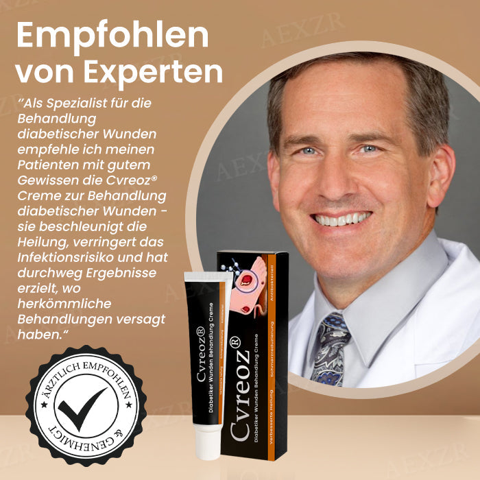 Cvreoz® Diabetiker Wunden Behandlung Creme