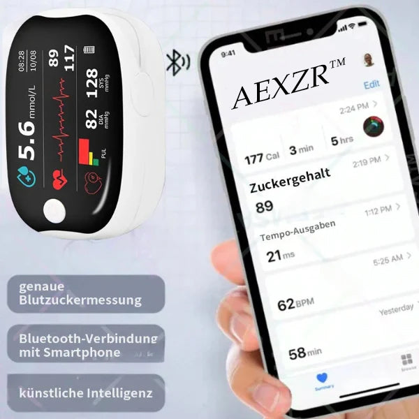 AEXZR™ 🎉NEUJAHRSVERKAUF🎉-𝕊𝕡𝕒𝕣𝕖𝕟 𝕊𝕚𝕖 𝕓𝕚𝕤 𝕫𝕦 𝟟𝟘 %- Nicht-invasive Laser-Blutzucker-Messgeräte