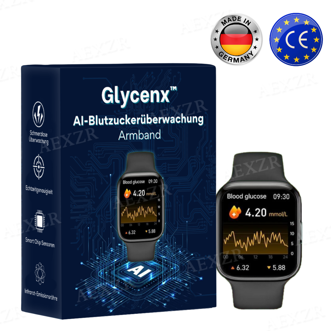 Glycenx™ ❤FROHES 2025❤ AI-Blutzuckerüberwachung Armband