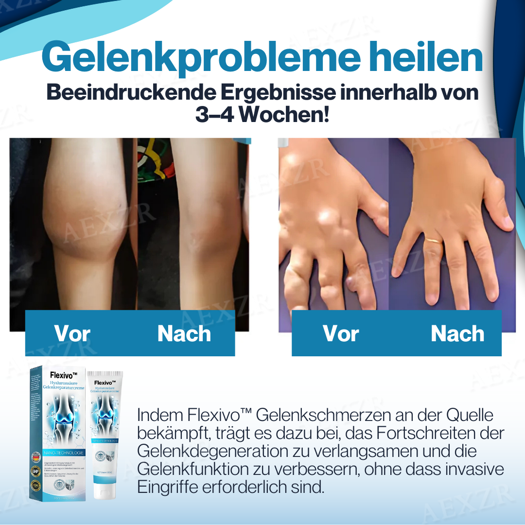 Flexivo™ Hyaluronsäure Gelenkreparaturcreme