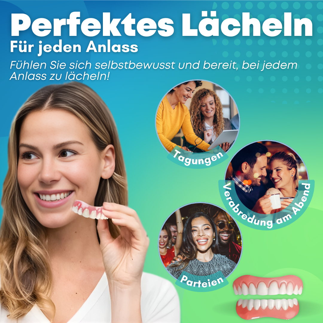 🔥2024 HEISSER VERKAUF🔥EzySmile™ SnapOn Silikon Veneers