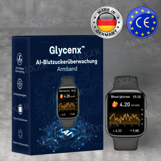 Glycenx™ ❤FROHES 2025❤ AI-Blutzuckerüberwachung Armband