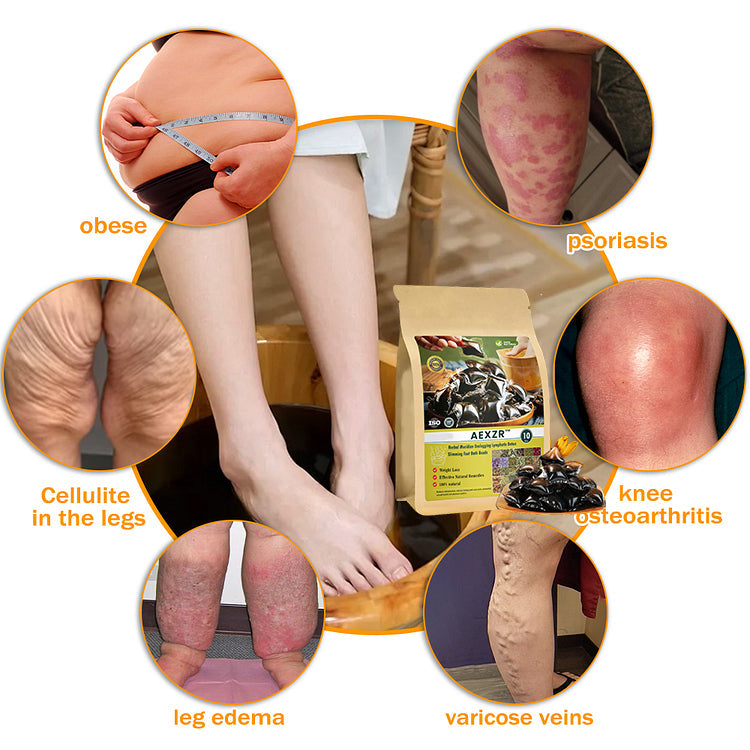 2024 HEISSER VERKAUF🔥AEXZR™ Kräuter-Meridian Unclogging Lymphatic Detox Schlankheits Fußbad Perlen🔥