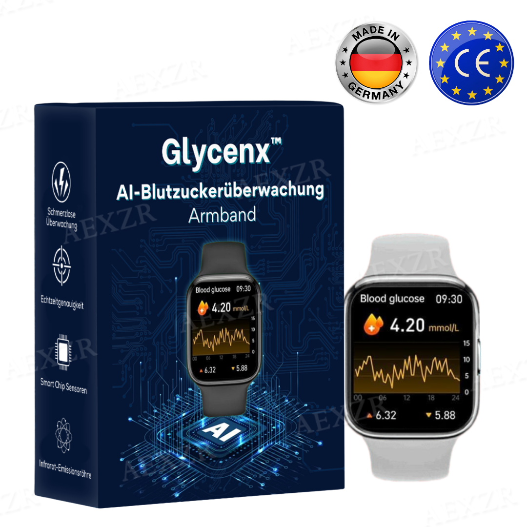 Glycenx™ ❤FROHES 2025❤ AI-Blutzuckerüberwachung Armband