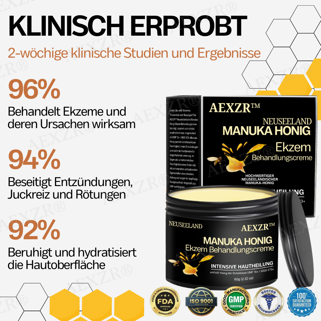 AEXZR™ Neuseeland Manuka Honig Ekzem Behandlungscreme