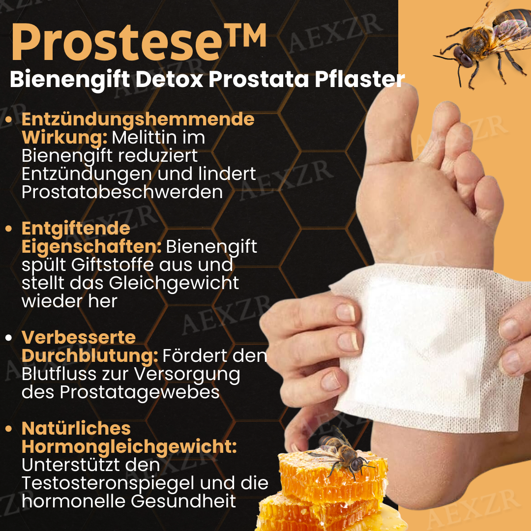 2024 HEISSER VERKAUF🔥Prostese™ Bienengift Detox Prostata Pflaster 🔥