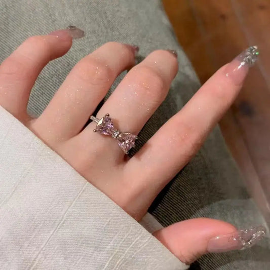 CZTICLE® Fashion Adjustable Bow Ring Jewelry
